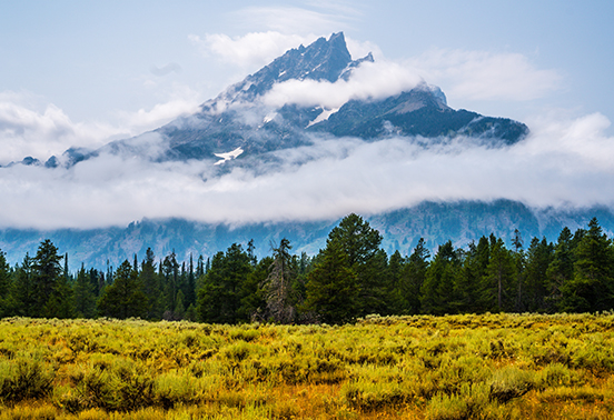 Yellowstone mountain views