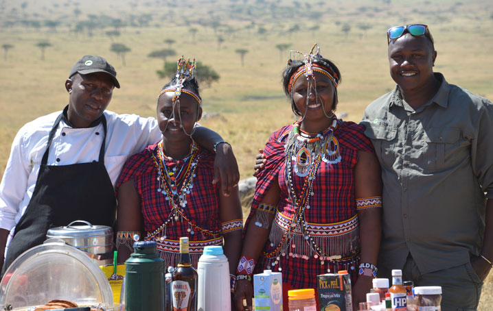 A group of employees native to Africa.