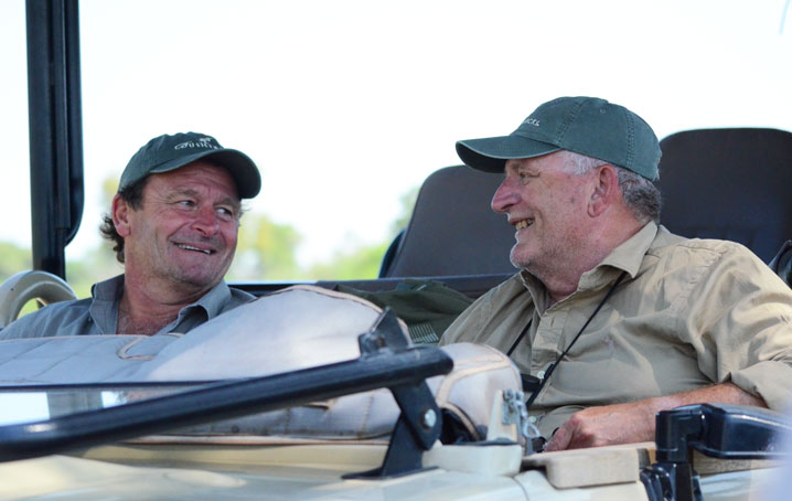 The Tett brothers on safari.