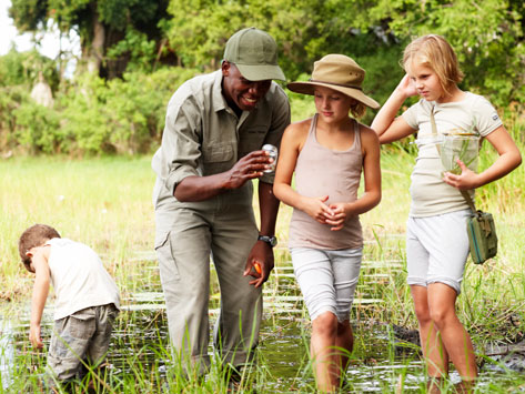 A family at Seba Camp.