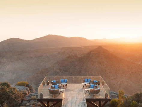 The Hajar Mountains.