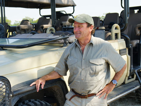 David Tett on safari.