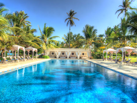 A pool at a resort in Tanzania.