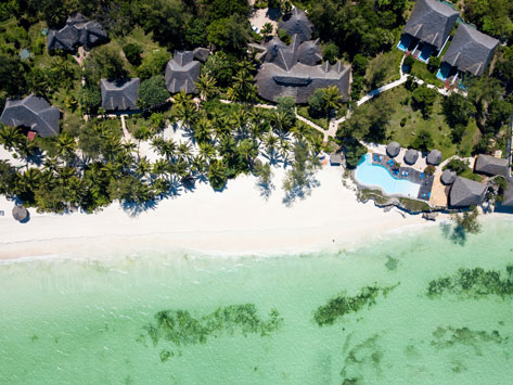 A beach of the coast of Tanzania.
