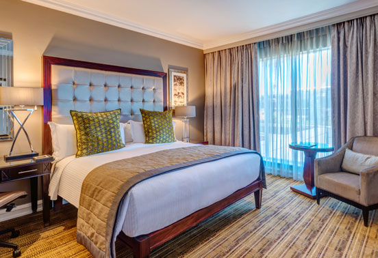 A room at the InterContinental hotel.