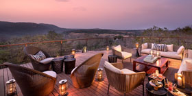 Phinda lodge at sunset
