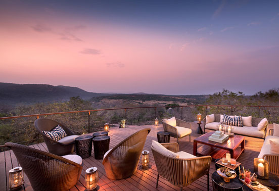 Phinda Mountain Lodge at sunset
