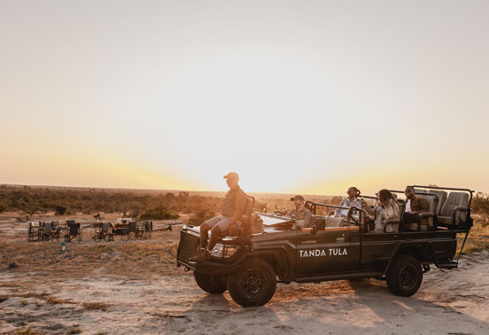 A Tanda Tula vehicle in the sunset.
