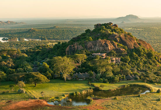The Ol Jogi Conservancy landscape.
