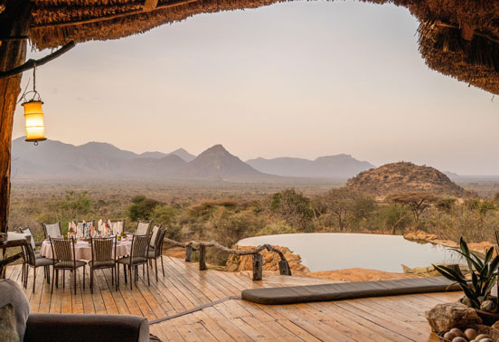 The landscape of Sarara Camp.
