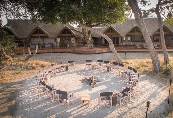 The boma at Splash camp.