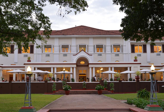 The Victoria Falls Hotel.
