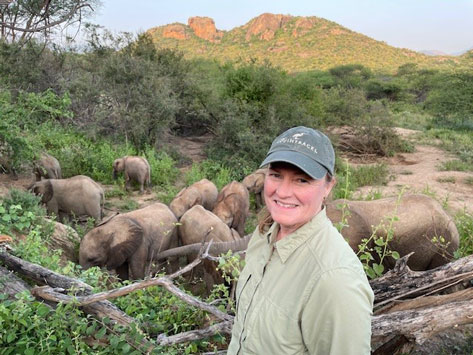 Sam Rosemond on safari.