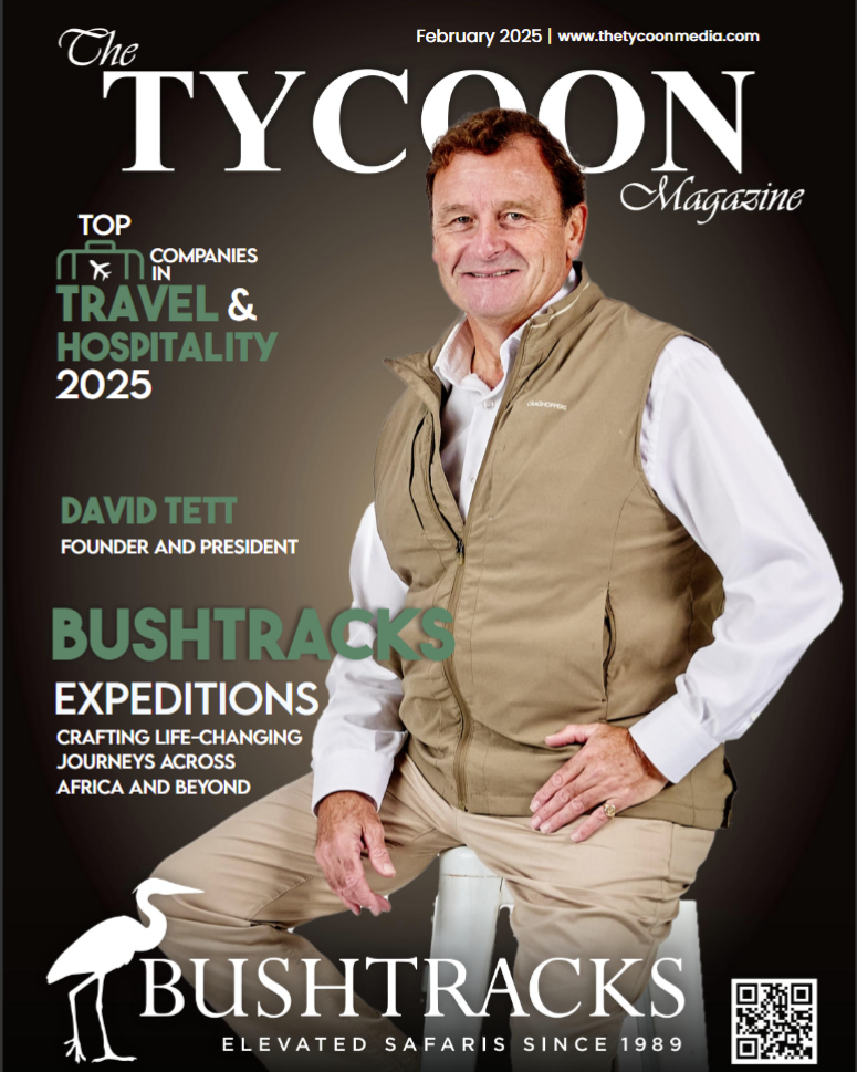 David Tett on the cover of Tycoon Magazine.