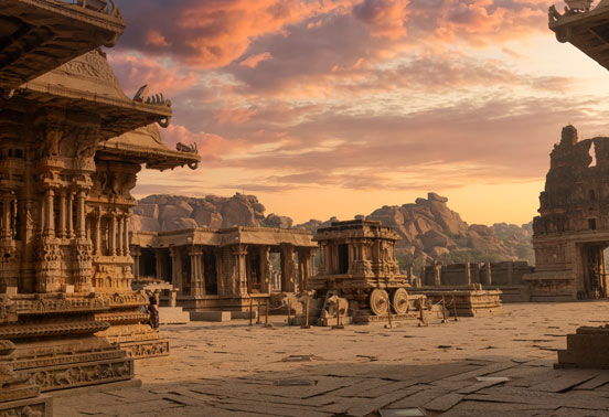 Vittala Temple in Hampi, Inida