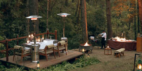 Outdoor dining at Amankora Thimpu