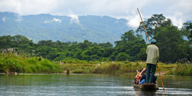 Canoeing in Chitwan
