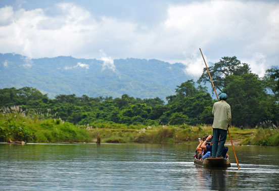 Canoeing in Chitwan National Park