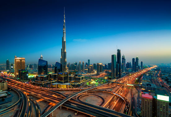 Dubai at night