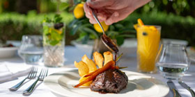Steak at the Ritz Carlton Dubai