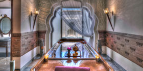 The spa at the Lotus Mahal