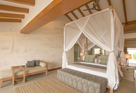 A bedroom at Megauli Lodge