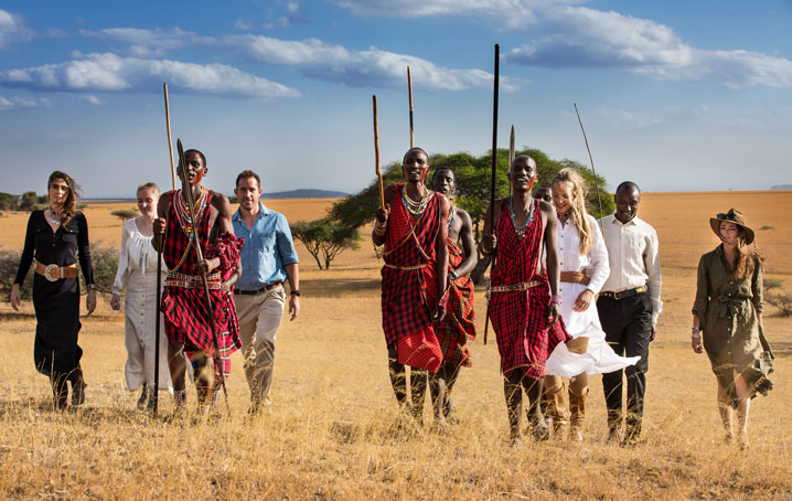 A group of Kenyans walking