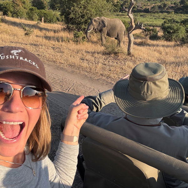 Josie's first day on safari