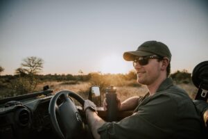 South African safari guide at Timbavati Private Nature Reserve